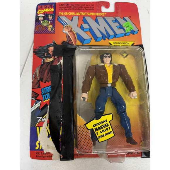 1994 ToyBiz Marvel X-Men WOLVERINE STREET CLOTHES Action Figure - Picture 1 of 6